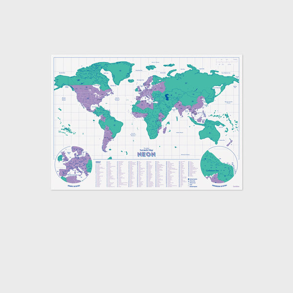 Neon Scratch Map | Scratch off posters of the world. Neon Scratch Map | Scratch off posters of the world.