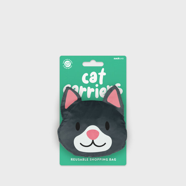 Cat Carrier | Fold-up reusable shopping bag.