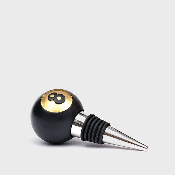 Drinks Break | Iron & Glory 8-ball bottle stopper. Drinks Break | Iron & Glory 8-ball bottle stopper.