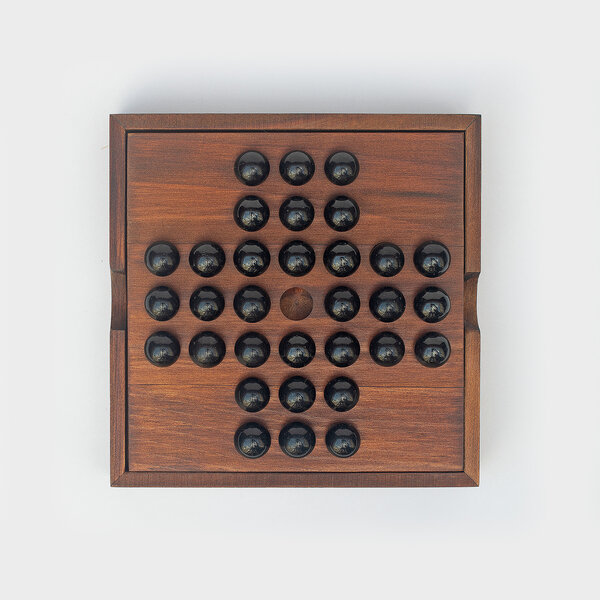 Solitaire | Iron & Glory Wooden Solo Noble game. Solitaire | Iron & Glory Wooden Solo Noble game.